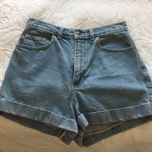American Apparel High Waisted Jean Short